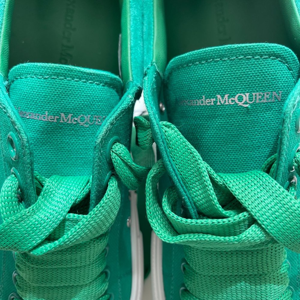 Alexander McQueen Deck Lace-up Plimsoll Sneakers Men’s Sz EU 41 - Picture 10 of 15